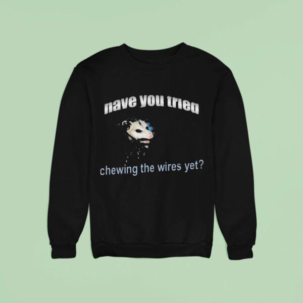 Have You Tried Chewing The Wires Yet Possum I Sweatshirt
