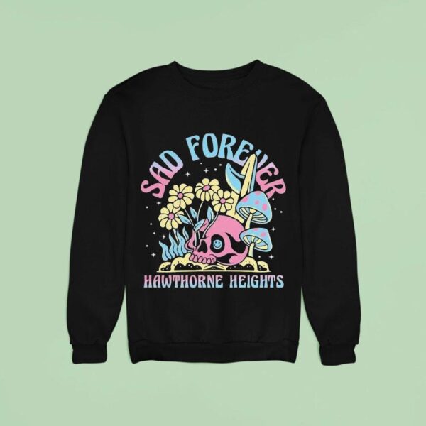 Hawthorne Heights Sad Forever Skull Sweatshirt