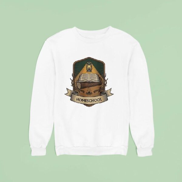 Homeschool Book Oil Lamp Sweatshirt