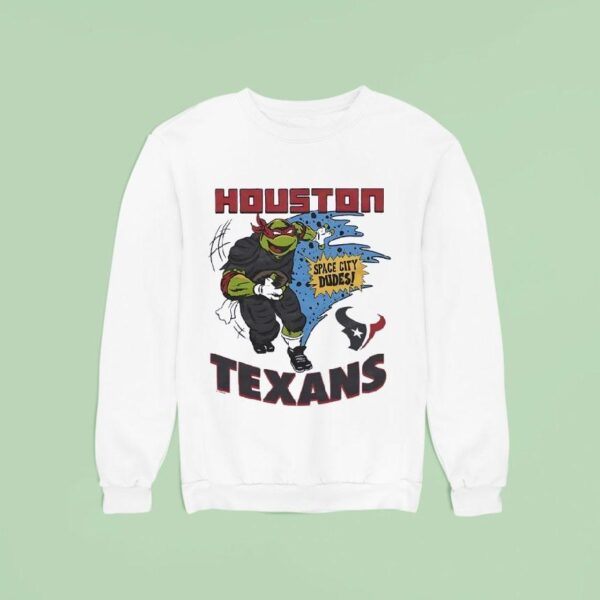 Houston Texans X Nage Mutant Ninja Turtles Space City Dudes Sweatshirt