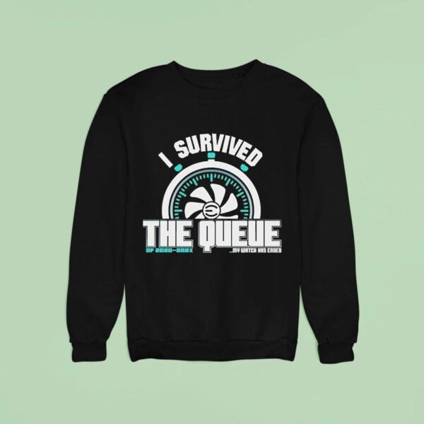 I Survived The Queue My Watch Has Ended Of X Sweatshirt