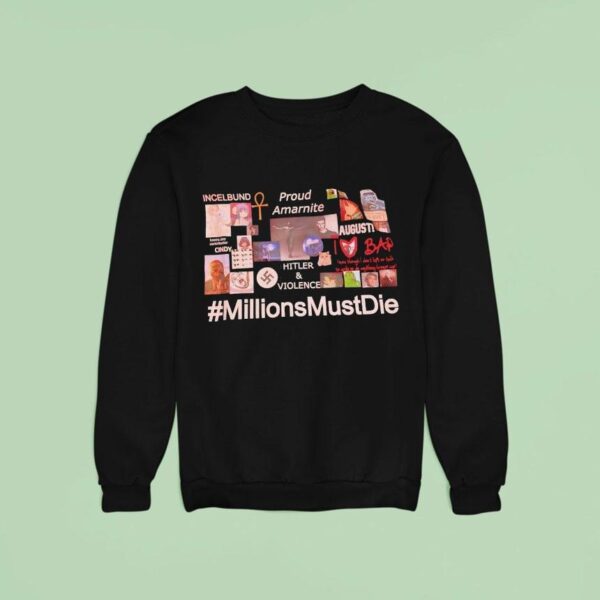Incelbund Proud Amarnite Hitler And Viloence Millions Must Die Sweatshirt