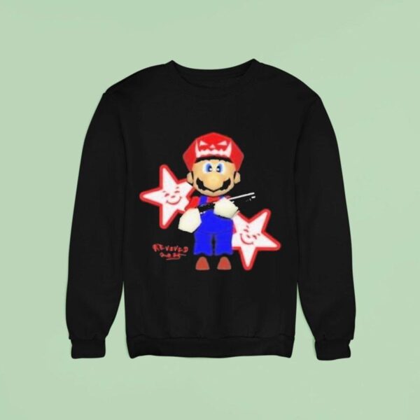 Italian Plumber Mario Gun Sweatshirt