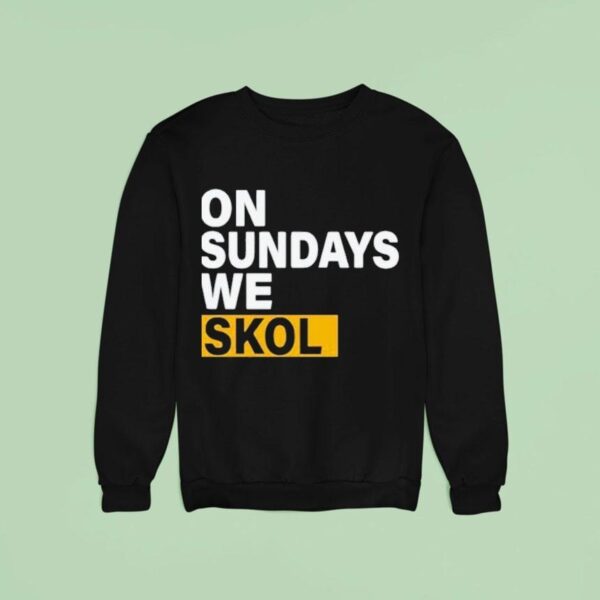 J J Mccarthy On Sundays We Skol Sweatshirt
