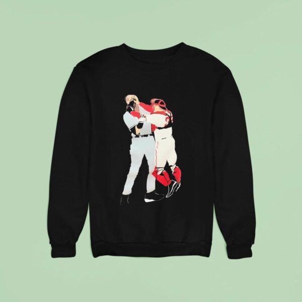 Jason Varitek Boston Red Sox And Alex Rodriguez New York Yankees Figh Sweatshirt