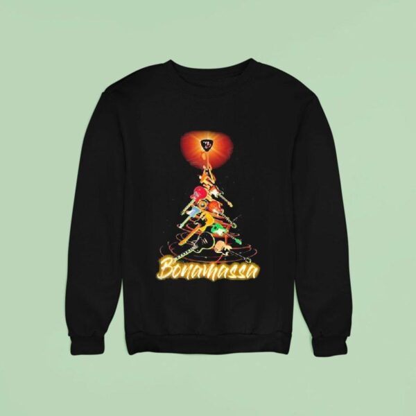 Joe Bonamassa Guitar X Mas Tree Holiday Christmas Sweatshirt