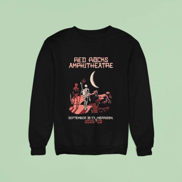 Johnny Blue Skies Tour Red Rocks Skeletons Sweatshirt