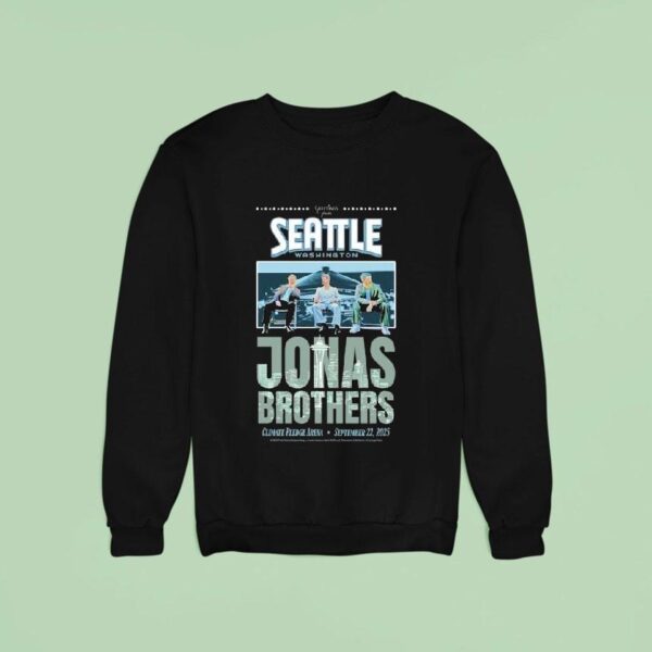 Jonas Brothers Seattle Washington Climate Pledge Arena Tour Sweatshirt