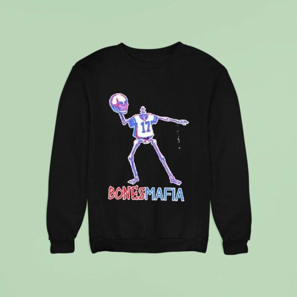 Josh Allen Skeleton Bones Mafia Buffalo Bills Sweatshirt