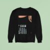 Keep Calm Stay Safe Statue Of Liberty Mask Toile Sweatshirt