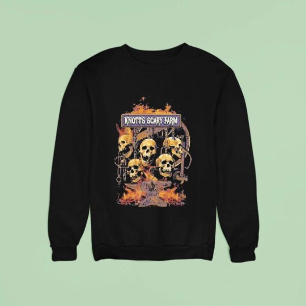 Knott S Scary Farm Hanging Skulls Sweatshirt