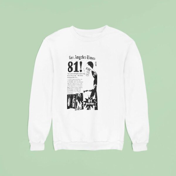 Kobe Bryant Points Los Angeles Times Bryant S Record Night Is Shining But Not Shocking Sweatshirt