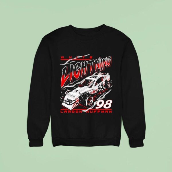 Landon Huffman White Lightning No For Shamrock Motorsports Sweatshirt