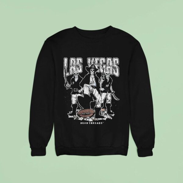 Las Vegas Raiders Dead Threads Skeleton Sweatshirt