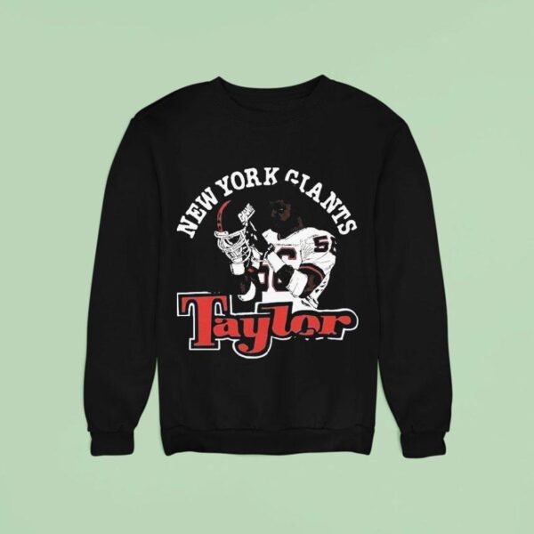 Lawrence Taylor New York Giants Player Caricature Sweatshirt