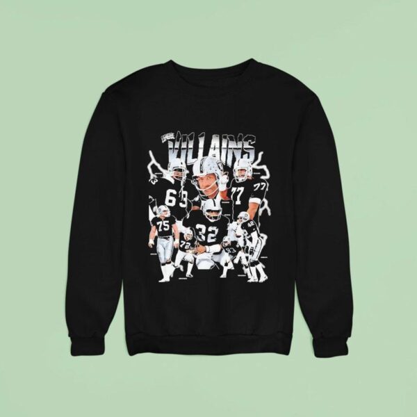 League Villains Las Vegas Raiders Football Team Graphic Sweatshirt