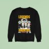 Legends Starr Favre Rodgers White Green Bay Packers City Syline Super Bowl Sweatshirt