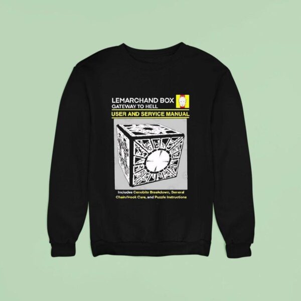 Lemarchand Box Gateway To Hell User And Service Manual Sweatshirt
