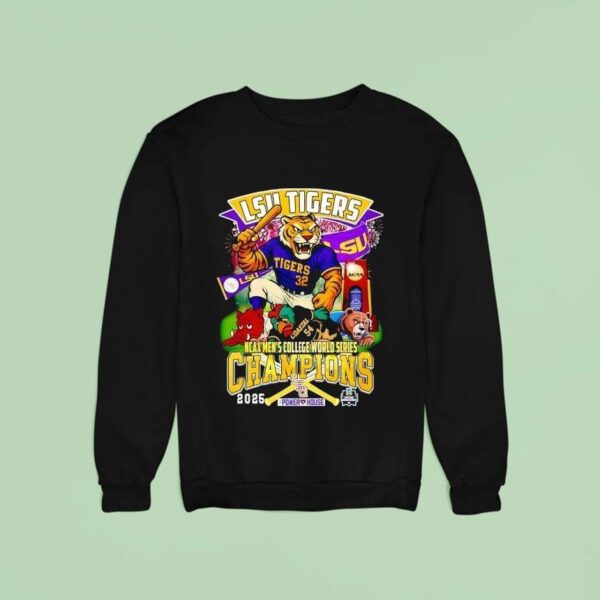 Lsu Tigers Mascot Ncaa Men S College World Series Champions Sweatshirt