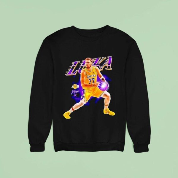 Luka Doncic Los Angeles Lakers Basketball Signature Graphic Sweatshirt