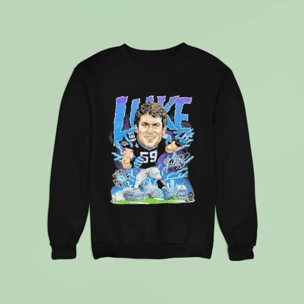 Luke Kuechly X Glory Days Apparel Icons Carolina Panthers Sweatshirt