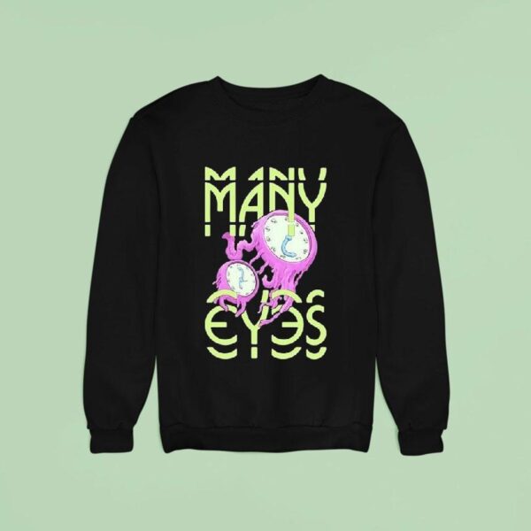 Many Eyes Clocks Sweatshirt