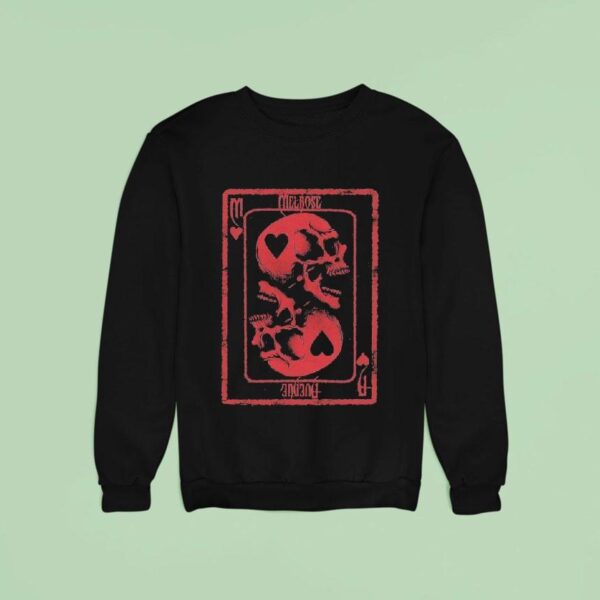 Melrose Avenue Skull Card Sweatshirt