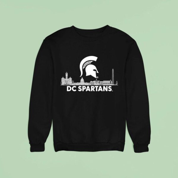Michigan State Dc Spartans City Skyline Sweatshirt
