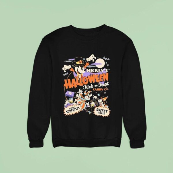 Mickey S Halloween Trick Or Treat Candy Co Sweatshirt