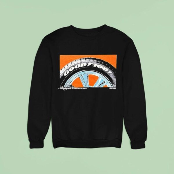 Midnight Organic Goodjob Tires Sweatshirt