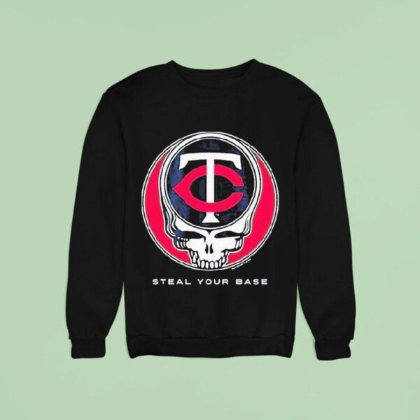 Minnesota Twins Grateful Dead Steal Your Base Sweatshirt