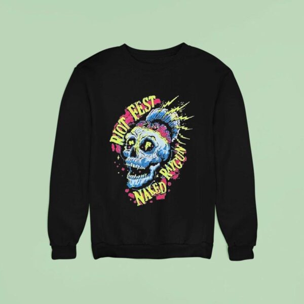 Naked Raygun Riot Fest Skull Sweatshirt