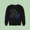 Neon Surfing Polar Bear Sweatshirt