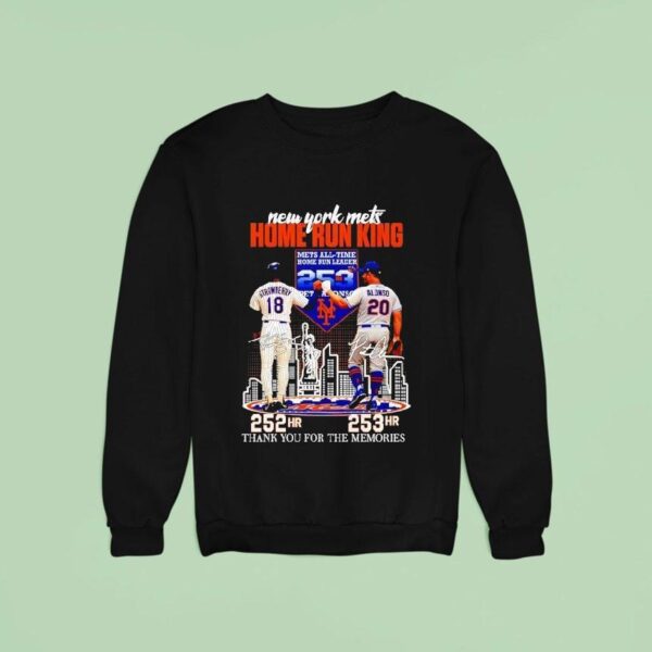 New York Mets Home Run King Darryl Strawberry X Pete Alonso Signature Thank You For The Memories Sweatshirt