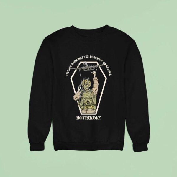 Notingregz Yelling Coordinates Dropping Ordinance Skeleton Sweatshirt