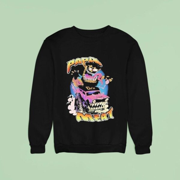 Oficial Meatcanyon Papa Meat Monster Truck Sweatshirt