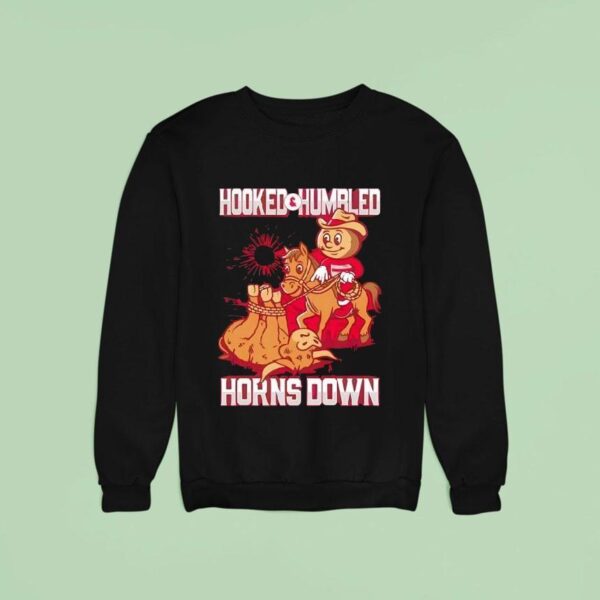 Ohio State Buckeyes Hooked And Humbled Horns Down Sweatshirt