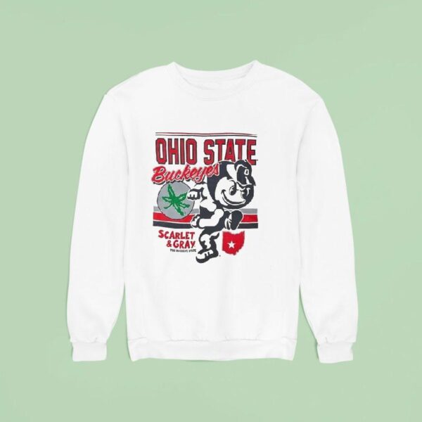 Ohio State Buckeyes Scarlet And Gray The Buckeye State Sweatshirt