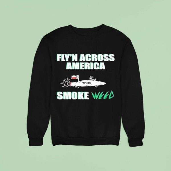Pantera Fly N Across America Smoke Weed Tour Sweatshirt