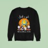 Peanuts Characters Just A Girl Who Loves Halloween And Indianapolis Colts Sweatshirt