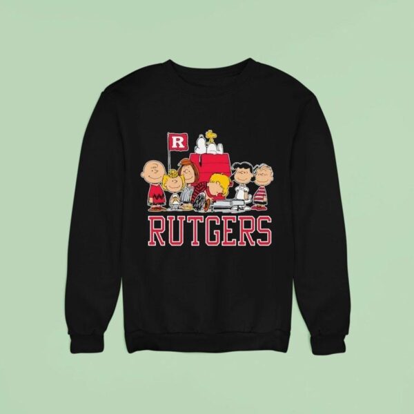 Peanuts Characters X Rutgers Scarlet Knights Sweatshirt