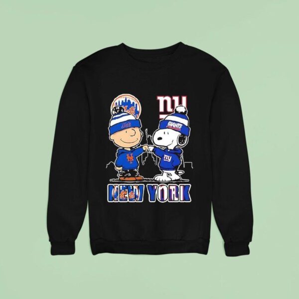 Peanuts New York Mets Baseball Cartoon Sweatshirt