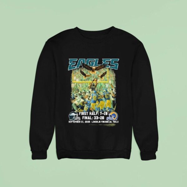 Philadelphia Eagles Los Angeles Rams Philadelphia Eagles First Half Final September Lincoln Financial Field Sweatshirt