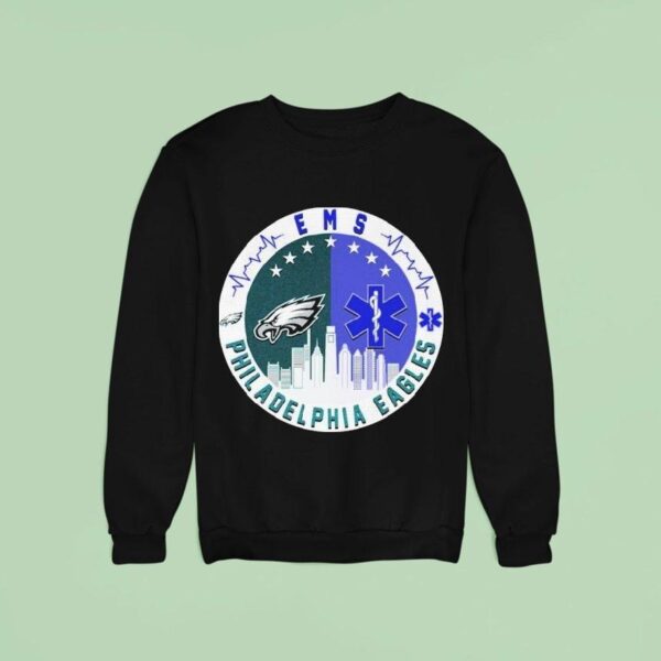 Philadelphia Eagles Philly X Ems Emergency Medical Services Sweatshirt