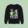 Philadelphia Phillies And Philadelphia Eagles Mascot Philadelphia City Skyline Sweatshirt