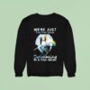 Pink Floyd We Re Just Two Fish Sound Swimming In A Fish Bowl Skull Sweatshirt