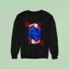 Premium Scary Michael Myers Halloween Horror Card Sweatshirt