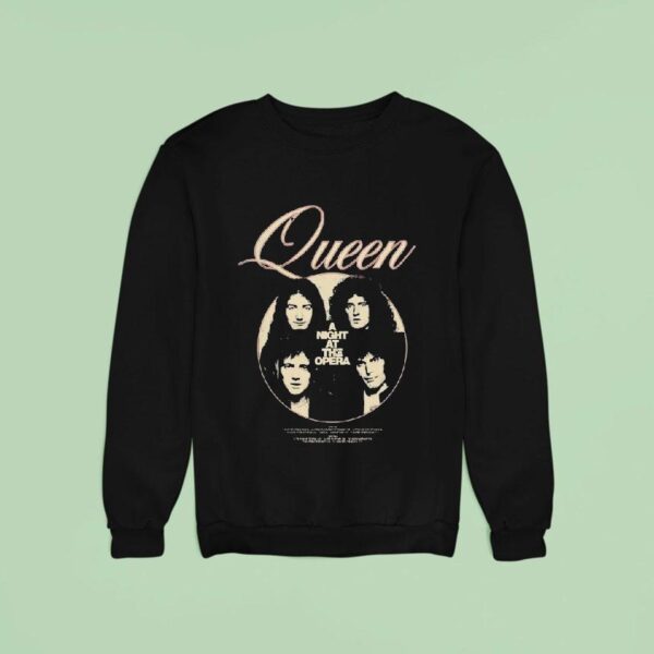 Queen A Night At The Opera Photo Faded Sweatshirt
