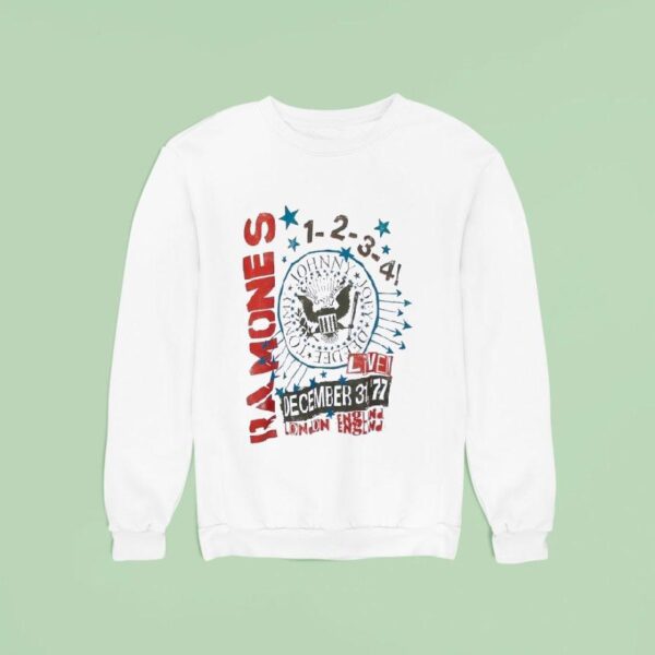 Ramones Concert Live December London England Sweatshirt