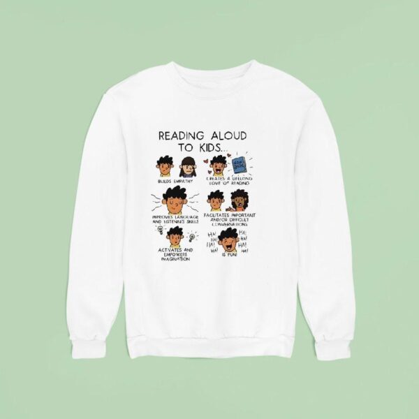 Reading Aloud To Kids Cartoon Sweatshirt